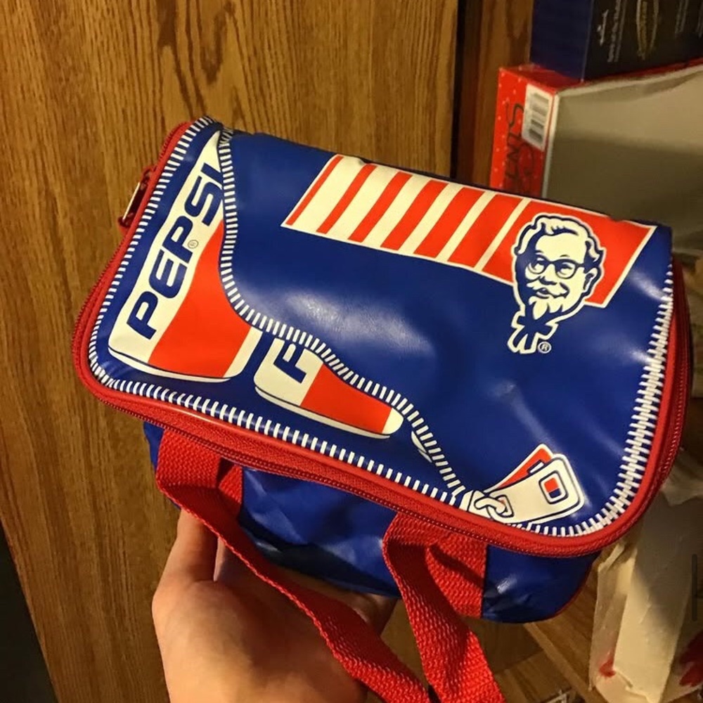 90s K F C and P E P S I lunch bag